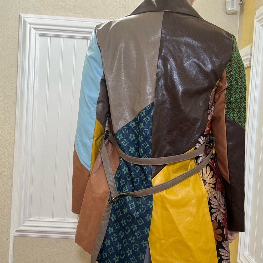 New! Colorful Patchwork Women's Jacket - Picture 9 of 11